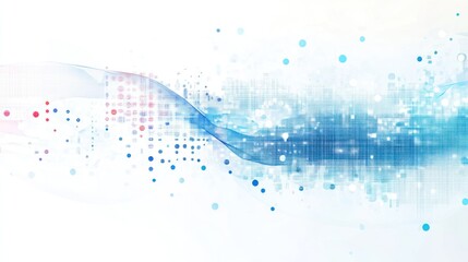 Aufkleber - Abstract digital wave design