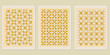 © Gambar - Elegant art deco gold patterns featuring geometric configurations for creative design projects and versatile backgrounds with vintage charm and decorative appeal