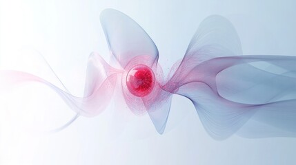 Poster - Abstract swirling design with central orb