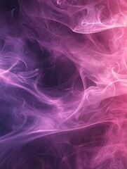 Poster - Ethereal swirls of vibrant pink and purple smoke dance gracefully against a dark backdrop. creating a mesmerizing abstract composition ideal for artistic projects