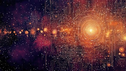Poster - Cosmic circuit board