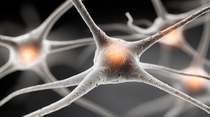 Poster - conceptual illustration of neural targeting system icon representing intelligent segmentation in dat