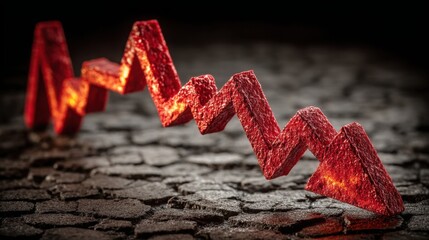 Poster - Visual representation of performance drawdown recovery through comparison chart icon demonstrating financial trends