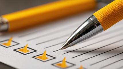 Poster - Conceptual icon of a performance review helper framing achievements to enhance productivity and professional growth