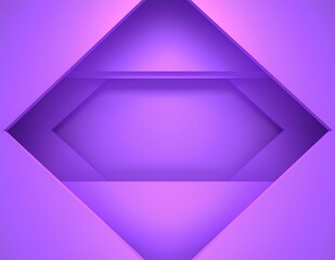 Poster - Abstract Purple Geometric Background Layers, Shapes, Design, 3D, Modern, Minimalist, Violet, Hues, G