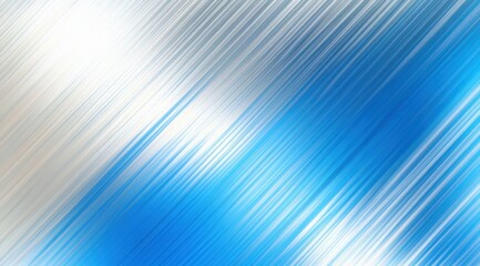 Wall Mural - Diagonal, vibrant, light blue and white lines, creating a dynamic and futuristic background.  Blending colors softly, with diagonal lines in varying shades