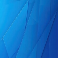Wall Mural - Abstract geometric pattern of overlapping, vibrant blue shapes.  A modern, dynamic design featuring various sized triangular forms with subtle shading, creating depth and visual interest