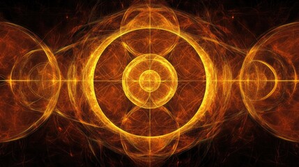 Poster - Digital abstract background with interconnected lines and glowing circles, symbolizing networks and systems