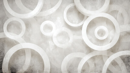 Aufkleber - Abstract grayscale artwork featuring overlapping circles, creating a textured and layered effect.  The design evokes a sense of depth and movement through the varying sizes and positio : Generative AI
