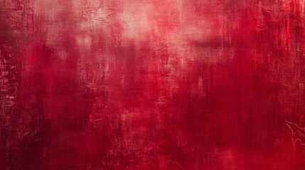Poster - Deep Velvety Red Canvas with Subtle Gradations and Texture