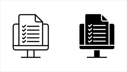 Fototapete - Content Marketing Line Icon Set, Content linear symbol design from SEO collection. vector illustration on white background