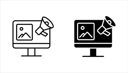 Fototapete - Content Marketing Line Icon Set, Content linear symbol design from SEO collection. vector illustration on white background