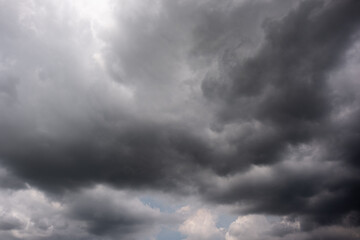 Wall Mural - dark storm clouds with background,dark clouds before a thunder-storm.
