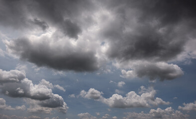 Wall Mural - dark storm clouds with background,dark clouds before a thunder-storm.