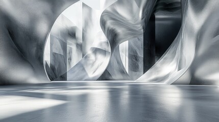 Aufkleber - Abstract, modern, architectural interior