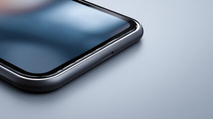 Poster - A crystal tablet icon showcases its reflective surface, isolated against a sleek gray backdrop. Crisp lighting emphasizes the modern design and aesthetic appeal