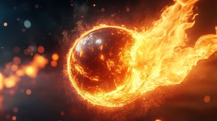 Poster - Fiery celestial sphere