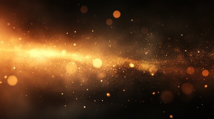 Aufkleber - Golden light streaks across a dark background