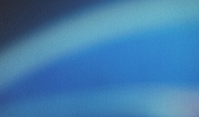 Poster - Elegant transition from deep blue to pale green with a delicate grainy texture for added depth and tactile appeal