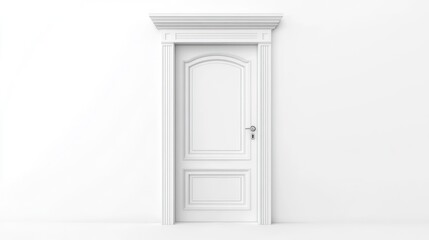 Poster - White door on a white wall
