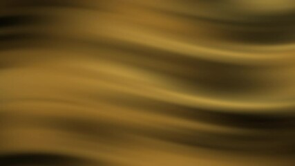 Poster - Golden and black flowing abstract background with soft wavy light and shadow gradients.