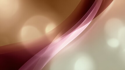 Fototapete - Warm golden hues blend into pastel gradients, creating a soothing, abstract visual experience with subtle light flares and gentle bokeh effects throughout