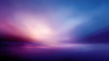 Poster - A smooth gradient of soft lavender gradually deepens into rich indigo, capturing the serene beauty of twilight in an abstract and calming backdrop