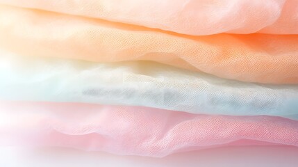 Poster - Layered Pastel Tissue Paper Background