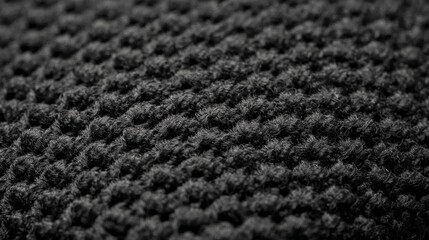 Poster - Black matte plastic fills the frame, revealing a finely grained texture that captures soft reflections and highlights the material's unique surface characteristics