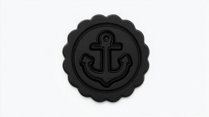 Poster - Conceptual illustration of anchor planning icon focused on core values and priorities for effective decision making
