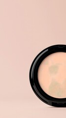 Poster - Pink And Black Makeup Compact With Mirror Reflection