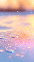 Poster - Pink Orange Purple Glitter Background With Soft Light