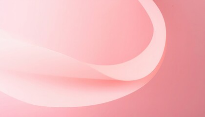 Aufkleber - Gentle flowing abstract shapes digital art pink background minimalist design soft aesthetic