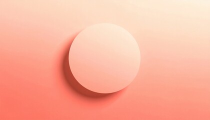 Poster - Soft gradient circle abstract design digital artwork minimalistic environment calm viewpoint modern concept for visual appeal