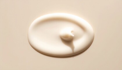 Poster - Creamy texture application on smooth surface studio macro photography minimalist environment close-up view visual art concept for aesthetics