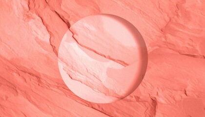Poster - Geometric shape interaction abstract landscape digital art minimalist environment aerial view visual concept exploration