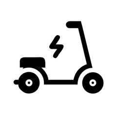 Poster - Electric scooter icon, a modern transportation symbol