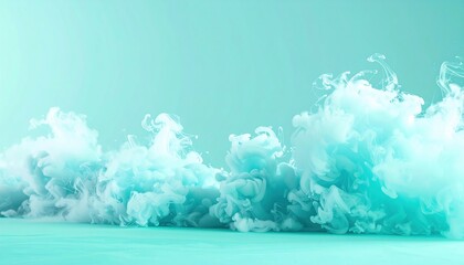 Poster - Dynamic aqua clouds movement coastal area abstract photography tranquil environment close-up view modern concept