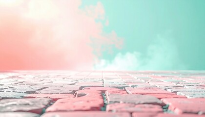 Poster - Dynamic colorful perspective of textured surface with smoke abstract photography creative environment unique viewpoint