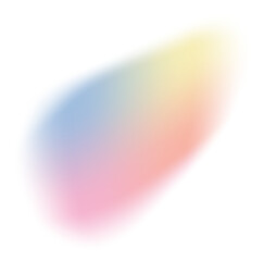 Poster - abstract blurry gradient shape. pastel colored mesh fluid liquid element. soft light blob with aura 