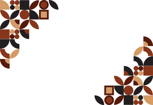 geometric background with Brown color combination