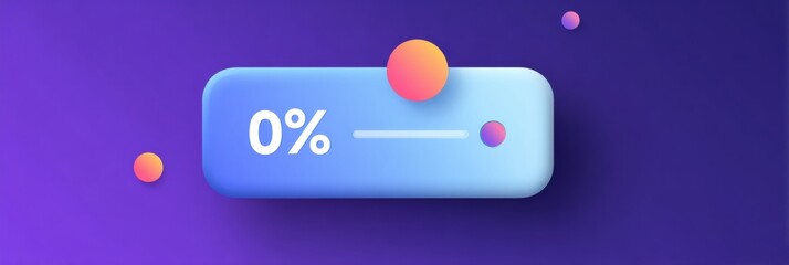 Poster - Diagonal Pop-Up Discount Tab on Glossy Interface Showcasing Promotional Offer With Vibrant Colors