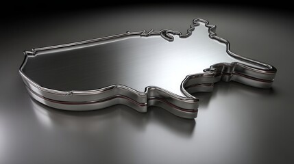Poster - Metallic plate framed with steel featuring real-time insight feed concept for modern digital data visualization
