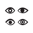 © Adventure - Silhouette Vector of Four Abstract Eye Icon Designs