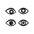 © Adventure - Silhouette Vector of Four Symbolic Eye Icons