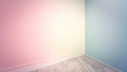 Poster - Interior design transformation in a softly colored room modern style minimalist decor calm environment aesthetic viewpoint