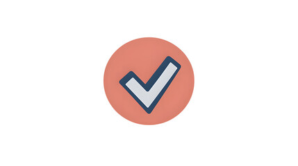 Wall Mural - a simple checked icon representing confirmation in modern digital design for user interfaces