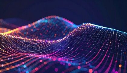 Poster - Dynamic abstract data visualization of digital waves in a virtual environment for technology insights