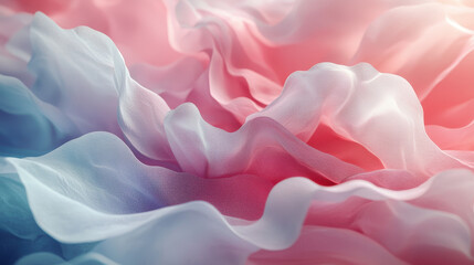 Poster - A realistic 4K 3D background shows subtle gradients blending from blue to pink at a side angle, creating a soft, ethereal, and visually captivating effect.