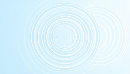 Poster - Rippling water circles creating tranquil patterns serene aquatic environment digital artwork abstract viewpoint calming concept